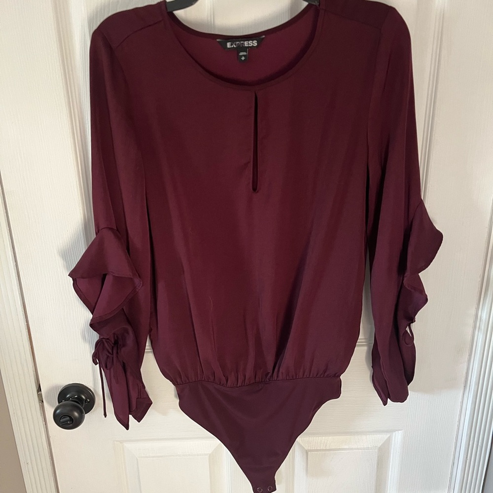 Plum colored bodysuit Express